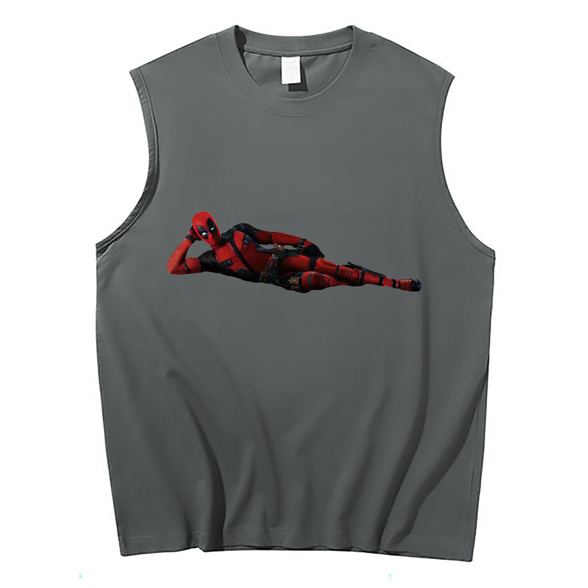 （画像用） Deadpool デッドプール コットン100％タンクトップ（フロントプリント）